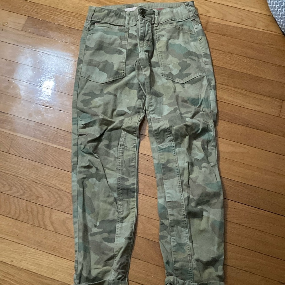 Pilcro by Anthropology Camouflage Cargo Pants